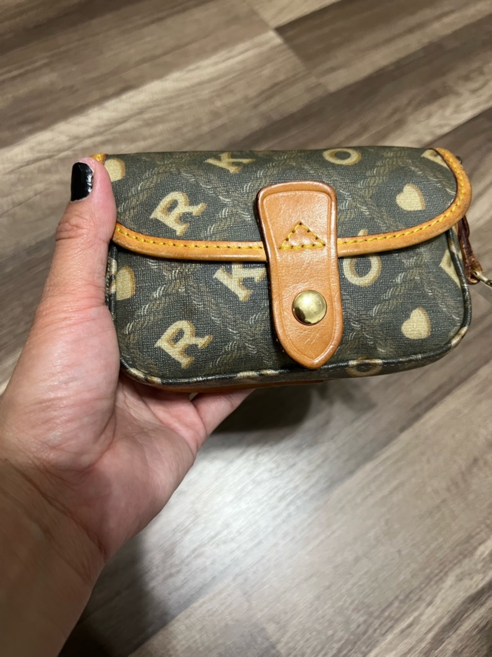 Dooney & Bourke Monogram Canvas wristlet Pouch